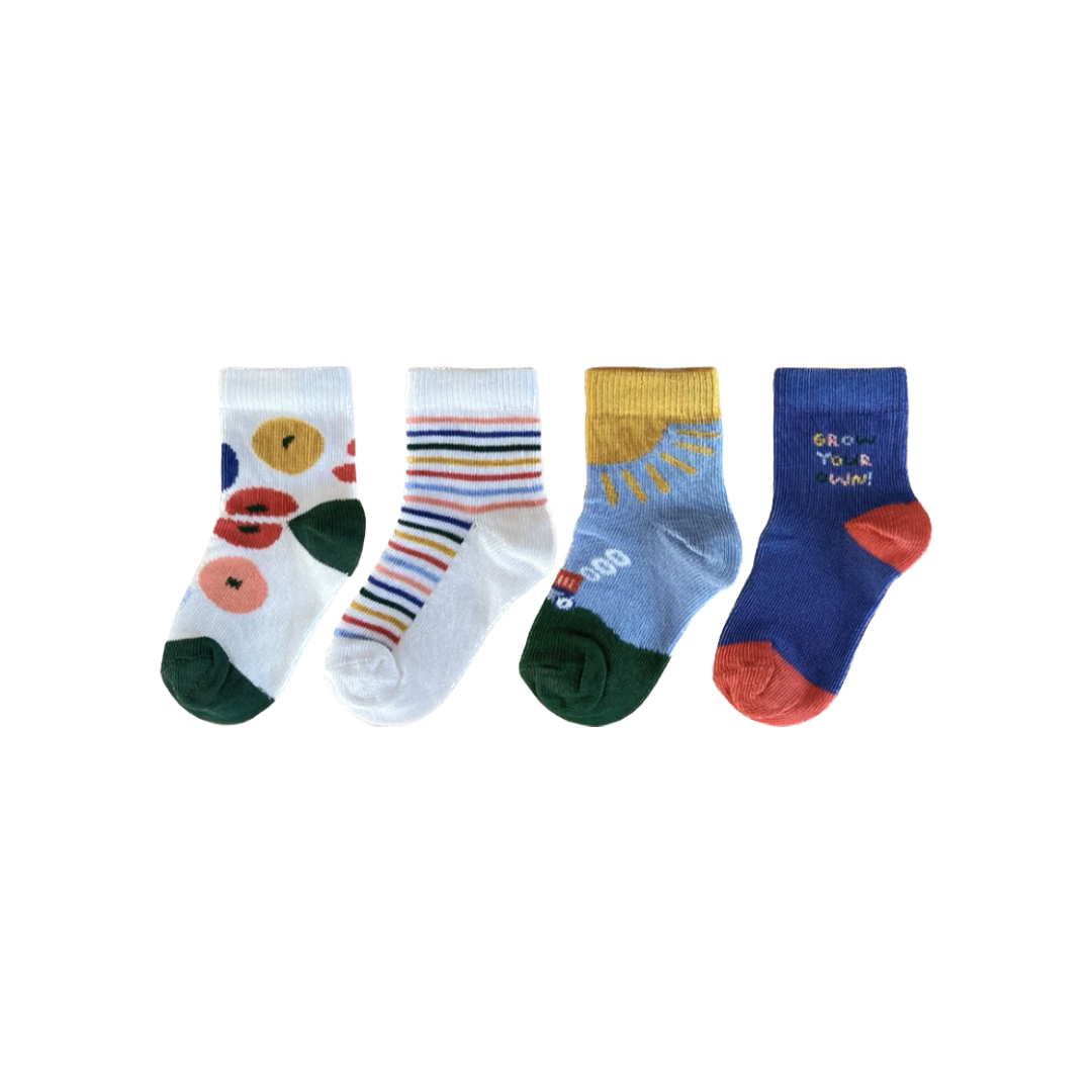 Cubrocks ‘Grow your own’ 4pk Baby Socks