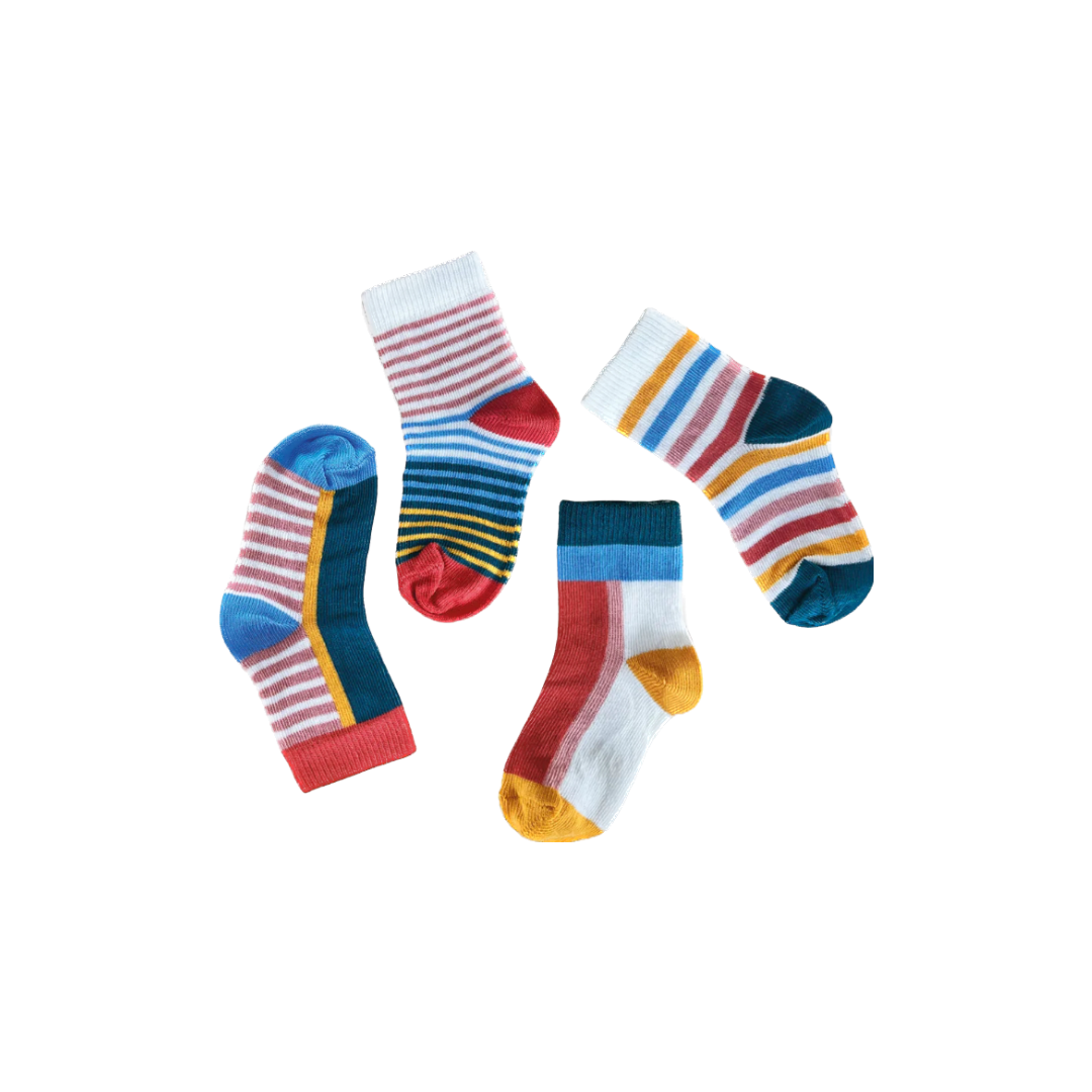 Cubrocks Stripe 4pk Baby Socks