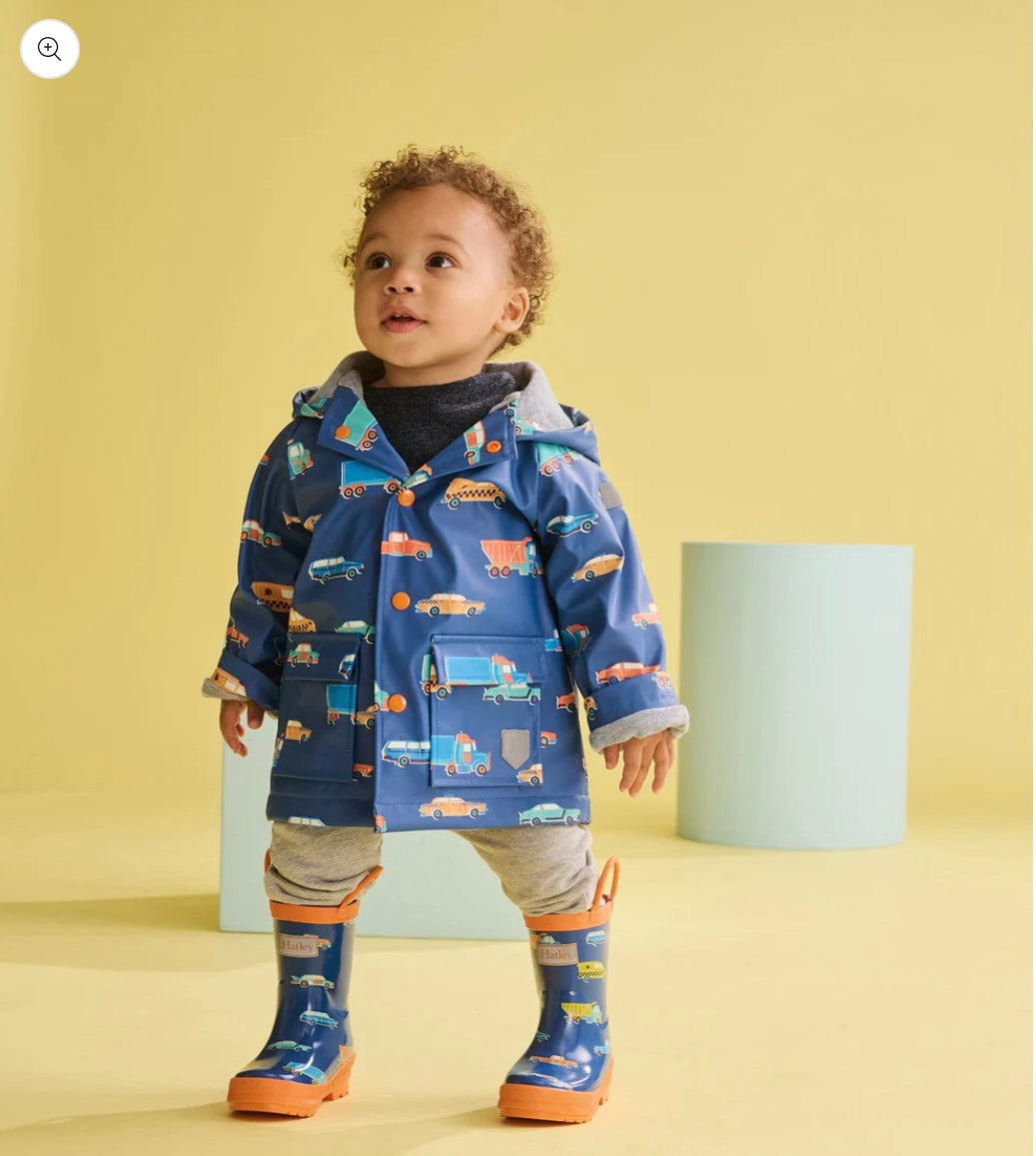 Hatley Driving Cars Toddler Raincoat