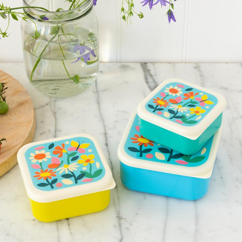 Rex London Flower Snack Boxes (Set of 3)